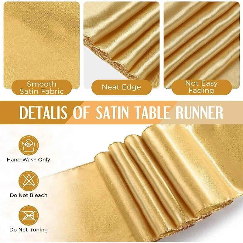 1 sets Disposable rectangle plastic tablecloth waterproof table cover gold table runner for party banquet Decor 54x108inch