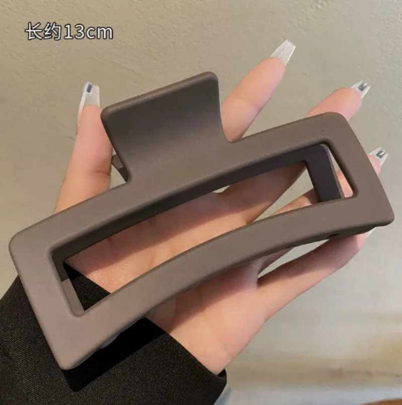5 Inch Extra Large Claw Clips Solid Color Oversized Matte Non-Slip Rectangle Hair Grips for Thick And Long Hair