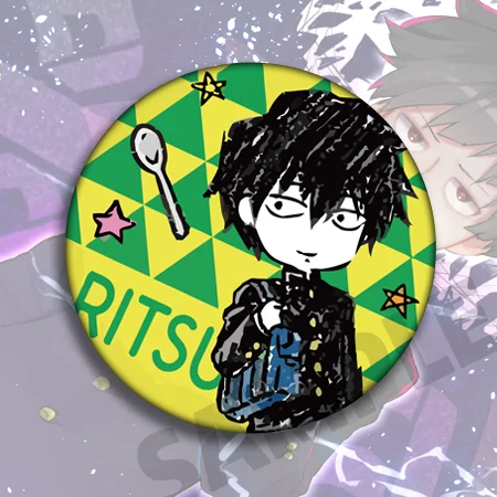 Broche avec Emblème de Cosplay, 58mm, Anime, Mobu, Saiko, Hyaku, Mob, Psycho, Reigen, Arataka, Danemark ge, Pendentif, Décoration, Anniversaire, Cadeau de Noël, 100