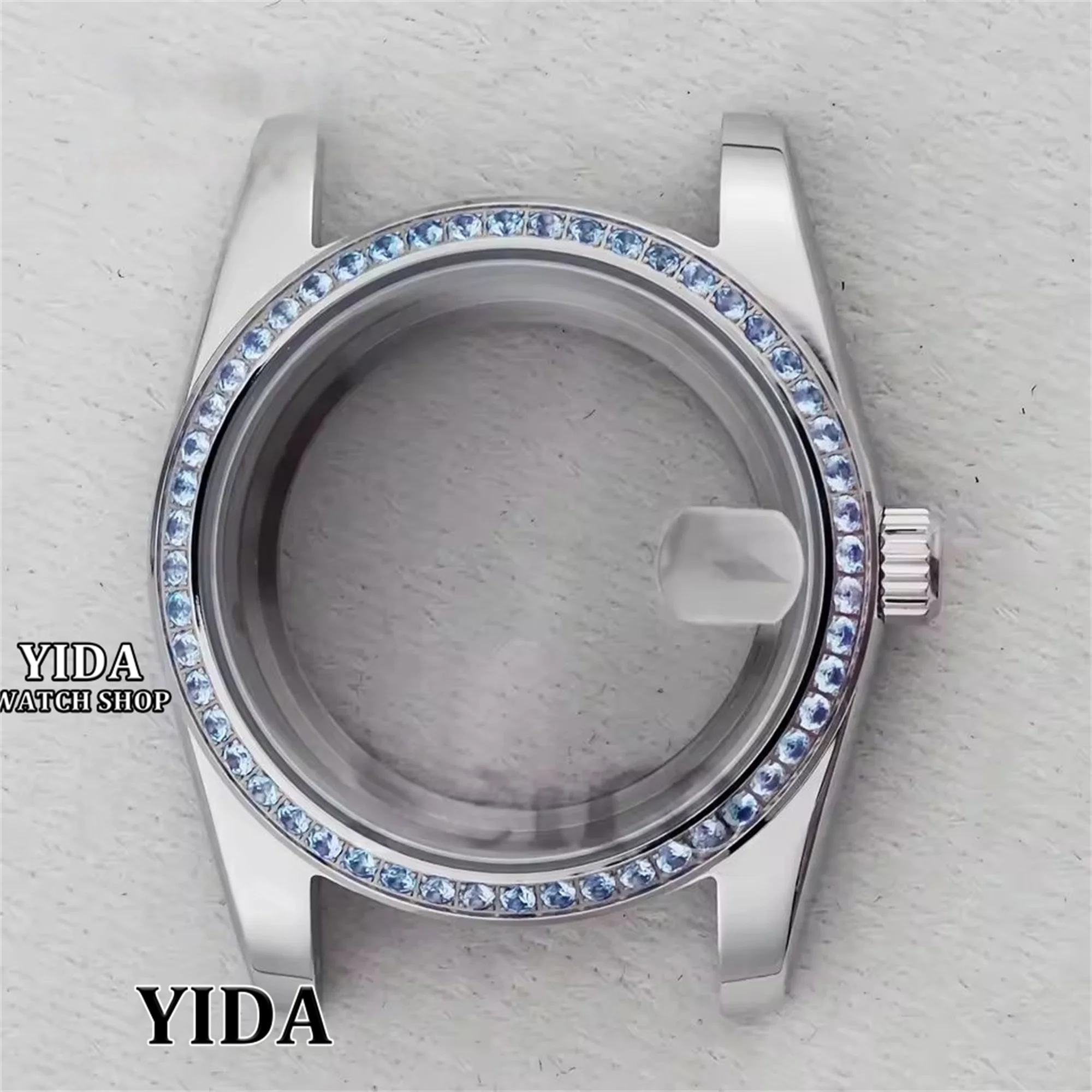 

Корпус Datejust 36 мм NH35 с бриллиантами, безель из нержавеющей стали, сапфировое стекло, 10 АТМ, водонепроницаемость, NH35, NH36, детали механизма для часов