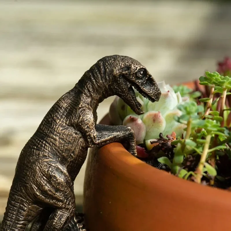 

Resin Dinosaur Figurine Garden Statue Outdoor Decorative Ornament Suitable for Gardens Lawns and Home Exterior Decoration