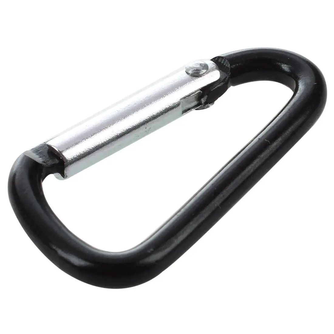 10 шт. черный D-образный зажим из алюминиевого сплава, брелок-карабин, крючок, хит продаж