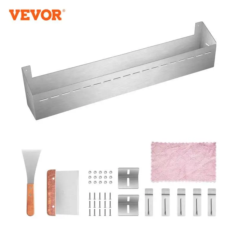 VEVOR 28 Inch Trước Khay Vỉ Nướng Inox Sáng Bóng Dễ Dàng Lắp Đặt Sạch Bền Tinh Tế Ruộng Bậc Thang Sân Ngoài Trời