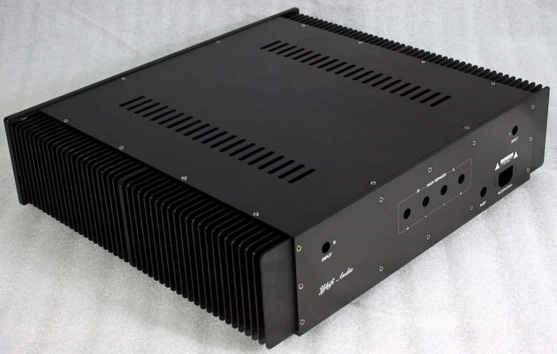 

Полностью алюминиевый корпус, черный корпус усилителя мощности «сделай сам», класса А, алюминиевый корпус усилителя, алюминиевый корпус