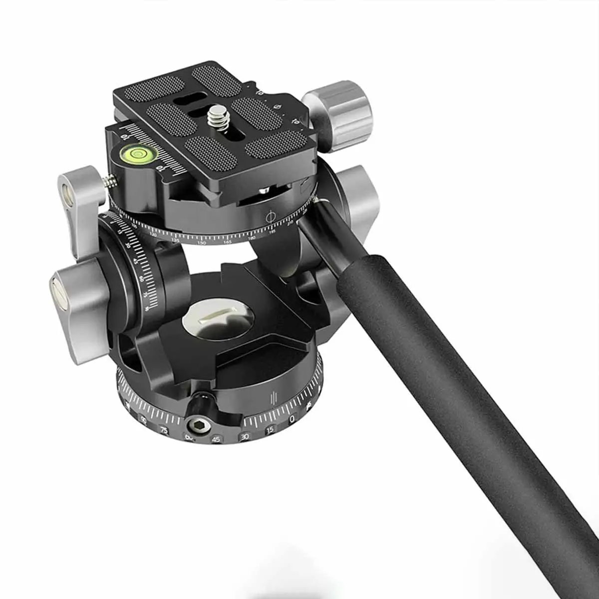 Mini Dual Panorama Hydraulic Damping Camera Mount Portable for DSLR Mirrorless Photography Videography Live Broadcast Tripod Sli