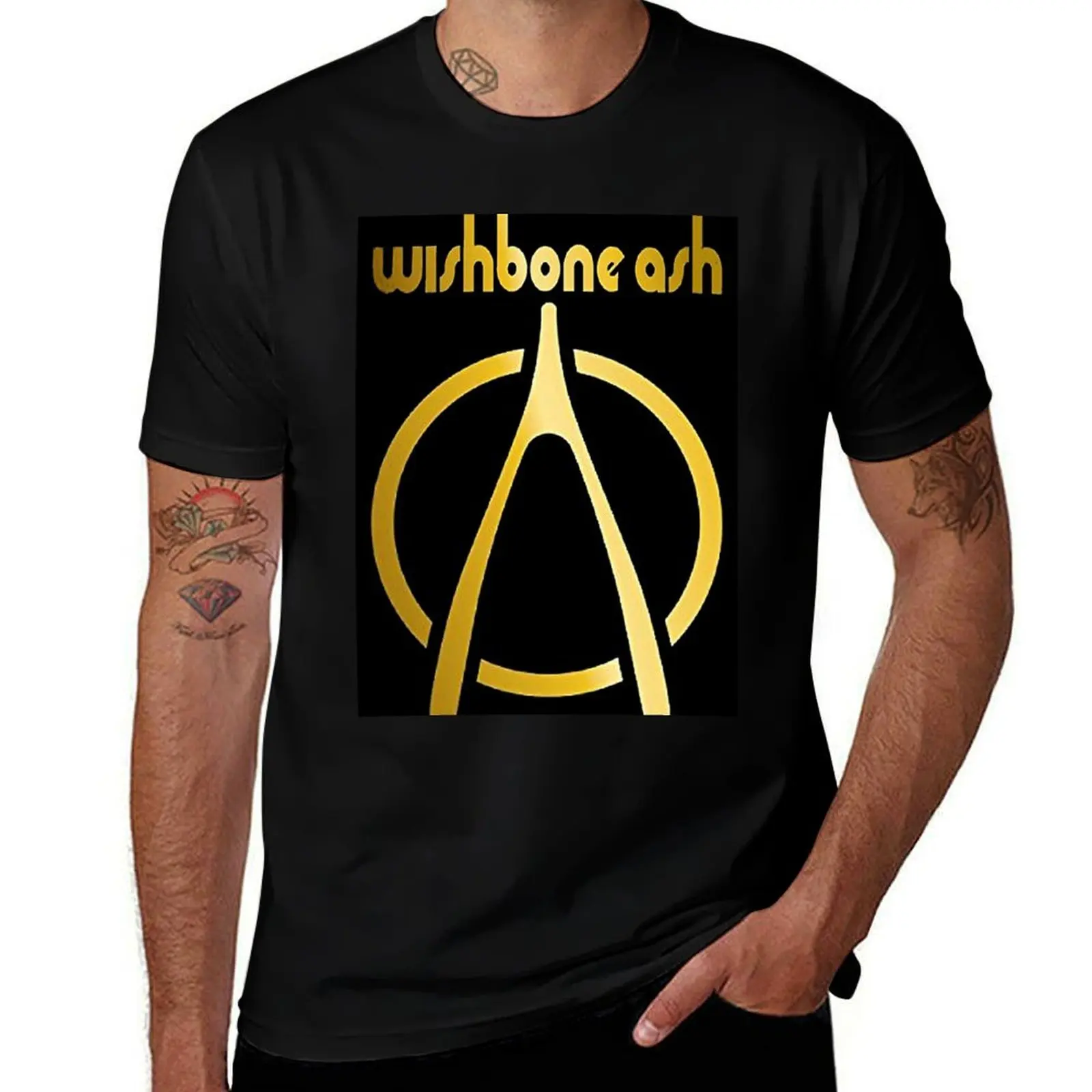 Logo Wishbone Ash Music T-Shirt Breathable Gym Short Sleeve T-Shirt