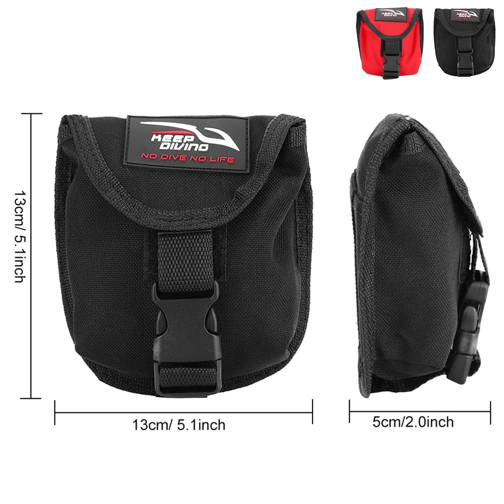 KEEP DIVING Diving Weight Pocket 2KG Scuba Diving Weight Belt Pocket with Quick Release Buckle