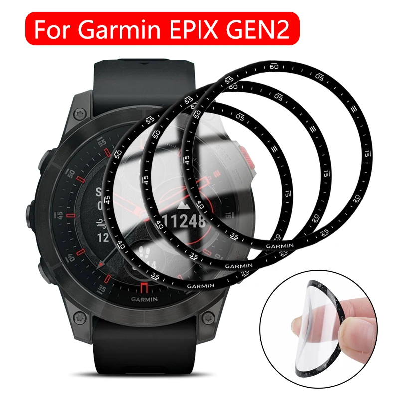 For Garmin EPIX GEN2 Smartwatch Clear Protective Soft Film Full Coverage Anti-scratch Screen Protector For Garmin EPIX GEN 2