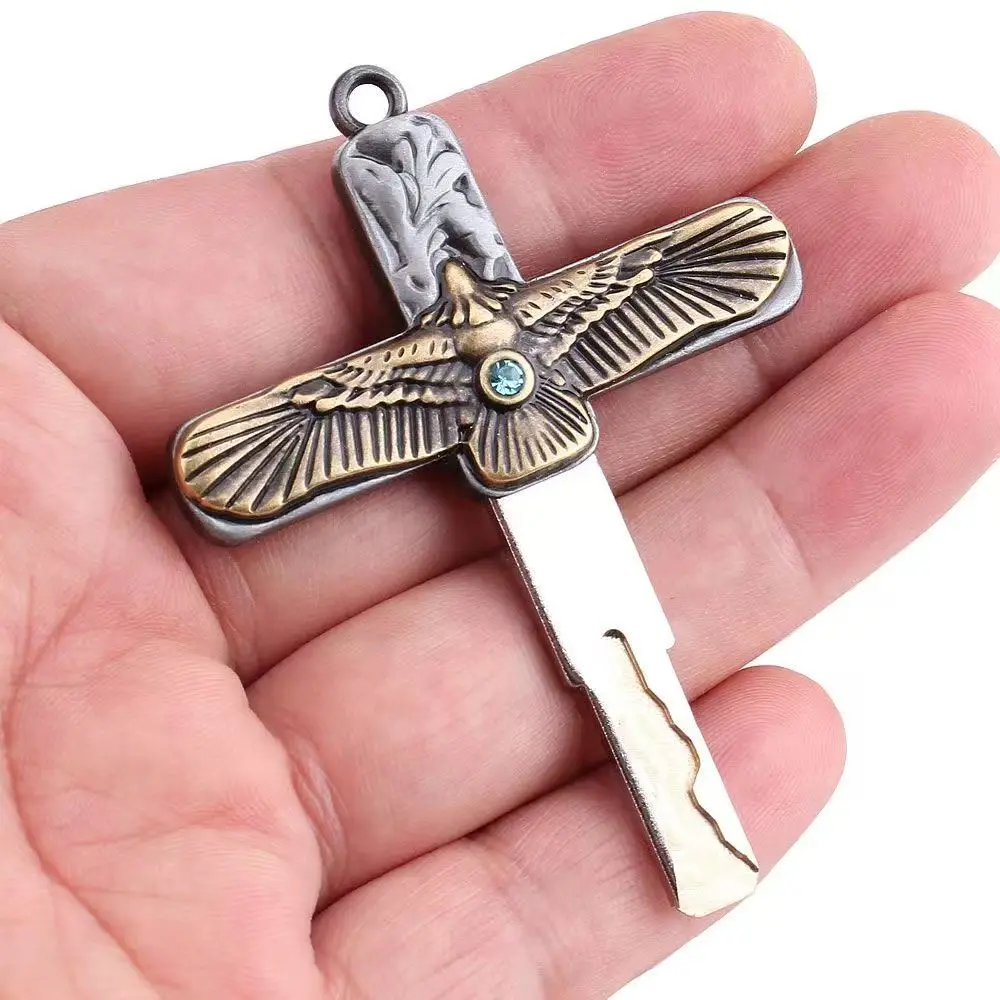

Ручка ключа мотоцикла «сделай сам» Flying Eagle. Требуется ручная полировка держателя ключей подходит для всех механических ключей.