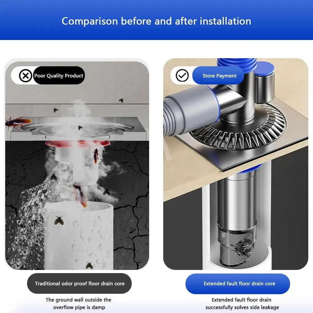 

Полезный сливной соединитель для пола с защитой от запаха, многофункциональный многопортовый соединитель для канализационного слива, универсальный адаптер для шланга
