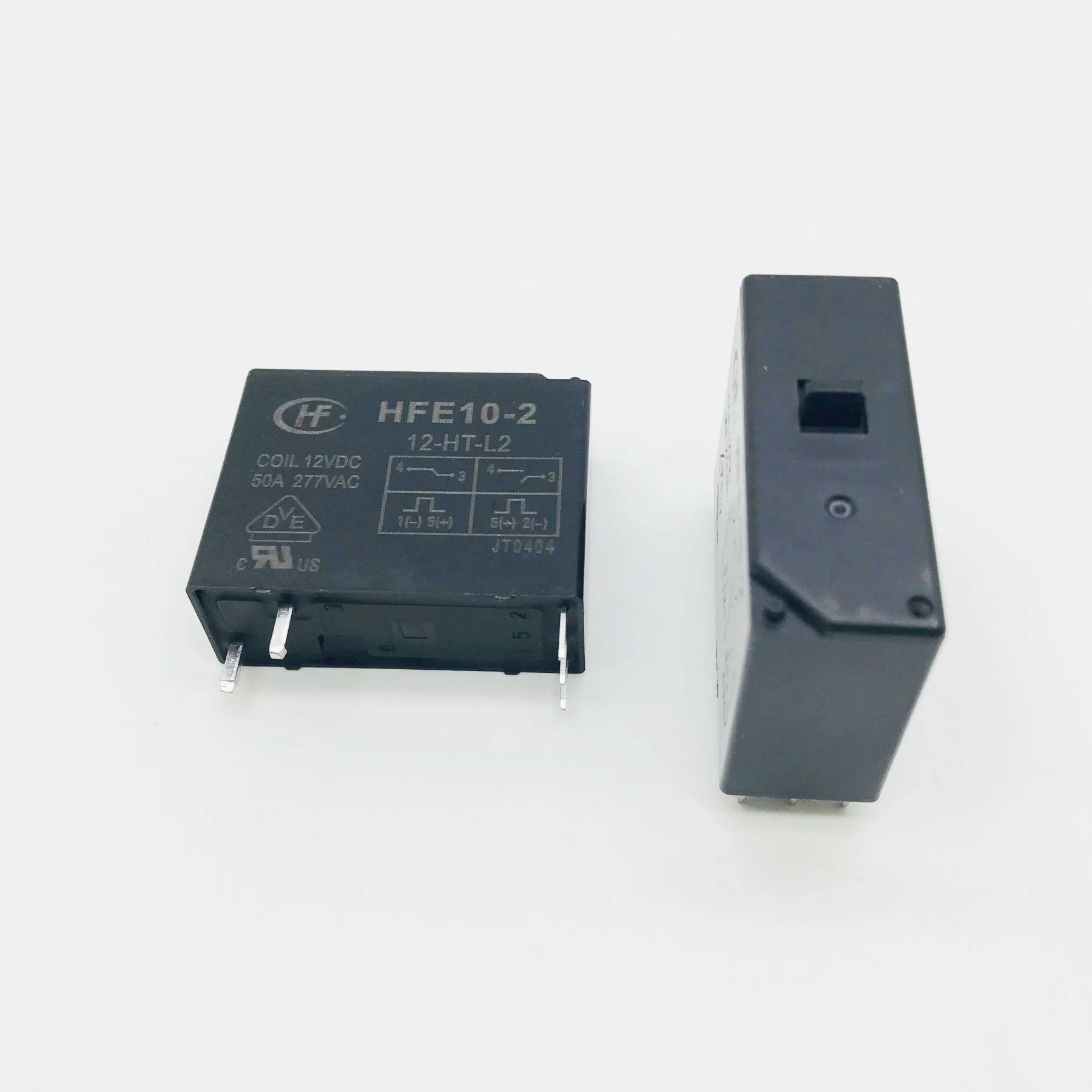 HFE10-2-12-HT-L2 Hongfa Magnetic Holding Relay 12VDC, set of normally open double coil 50A with switch