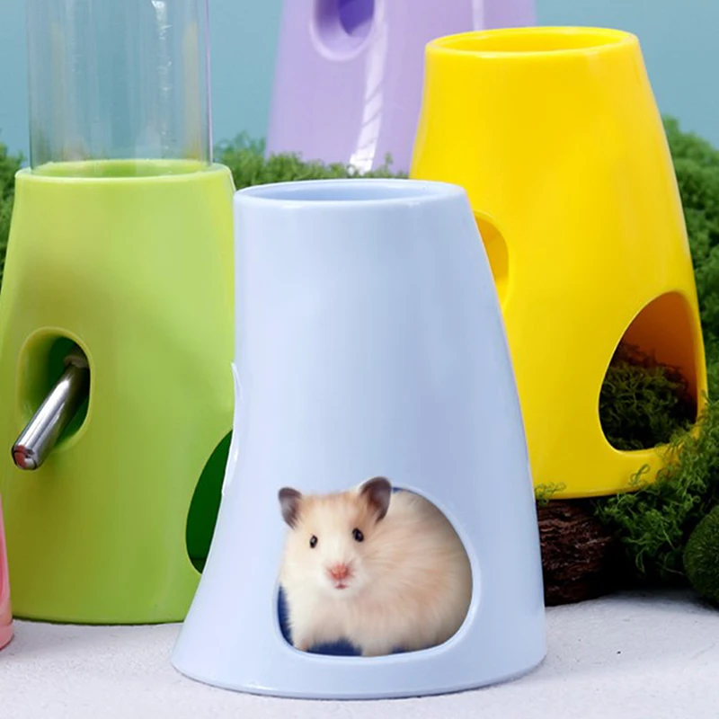 Creative Hamster Shelter Multipurpose Drinking Holder Kettle Bracket Ball Water Dispenser Base Water Bottle Base Pet Supplies