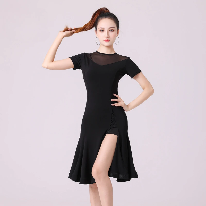 Latin dance dress adult professional competition practice training performance ballroom dress standard