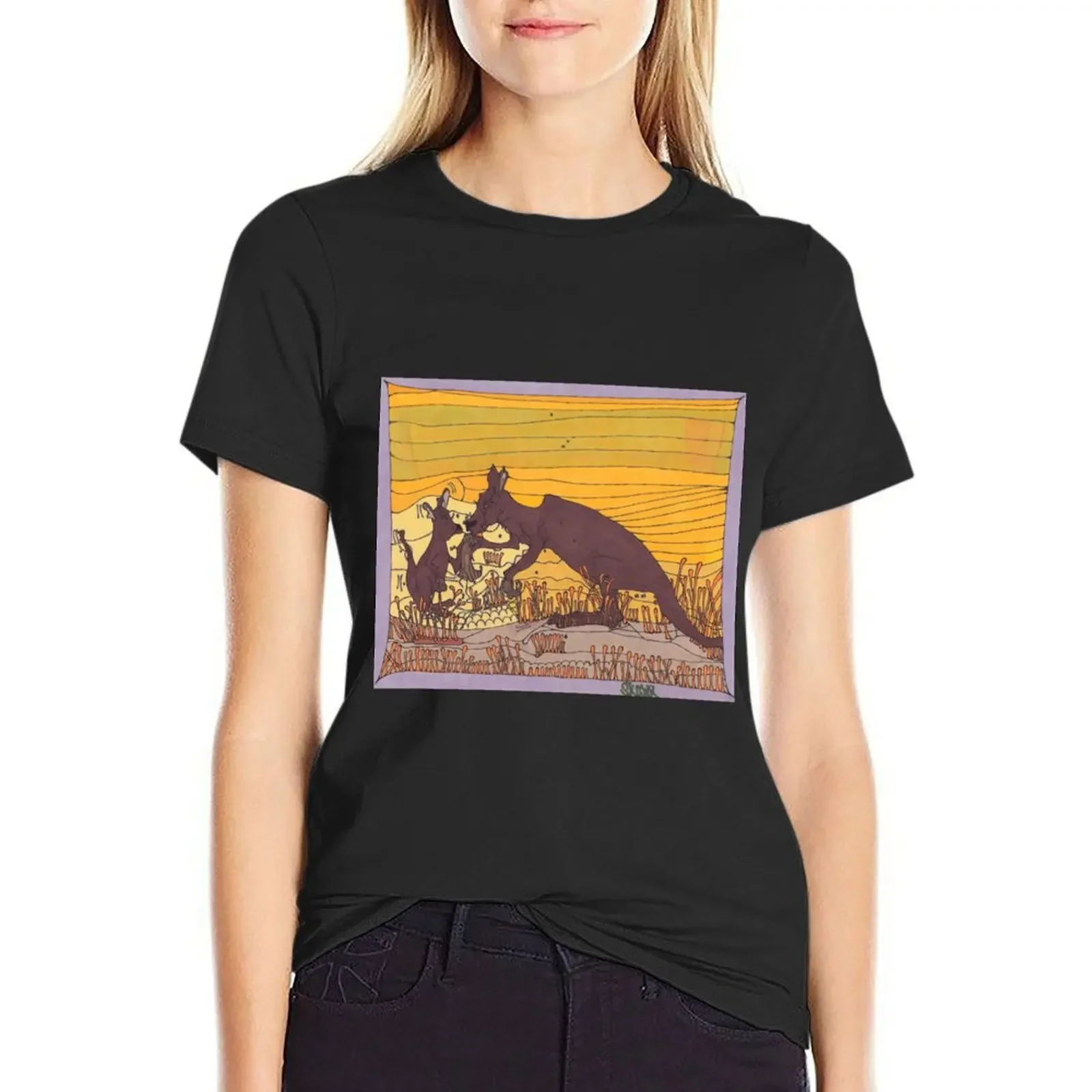 

Футболка Roo Love, летние футболки, милые топы, женская одежда