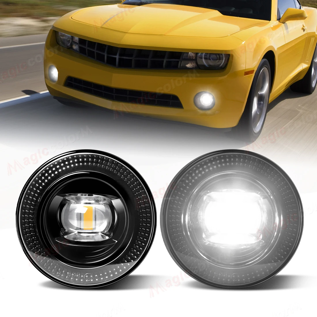 

2PCS Fog Lamps For Chevy Camaro 2010 2011 2012 2013 For Colorado 2015 2016 For Suburban Tahoe 07-14 For Silverado Avalanche 12V