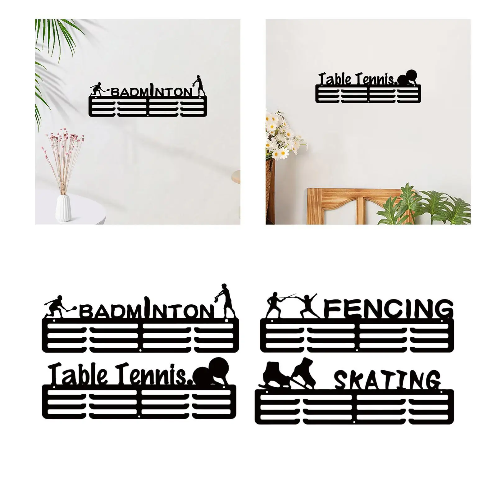 

Awards Display Shelf Sport Medals Hanger Badminton Sports Award Runner Fencing Medals Display Hanger Medal Hanging Frame Rack