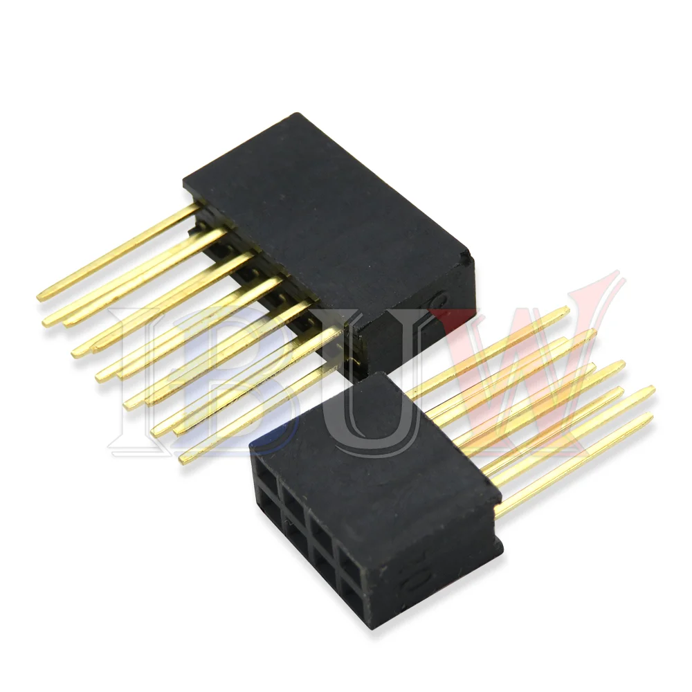 10PCS 2.54mm Single Double Row Female Long pins 11mm PCB Board Pin Header socket Connector 2~20PIN For Arduino For Raspberry Pi