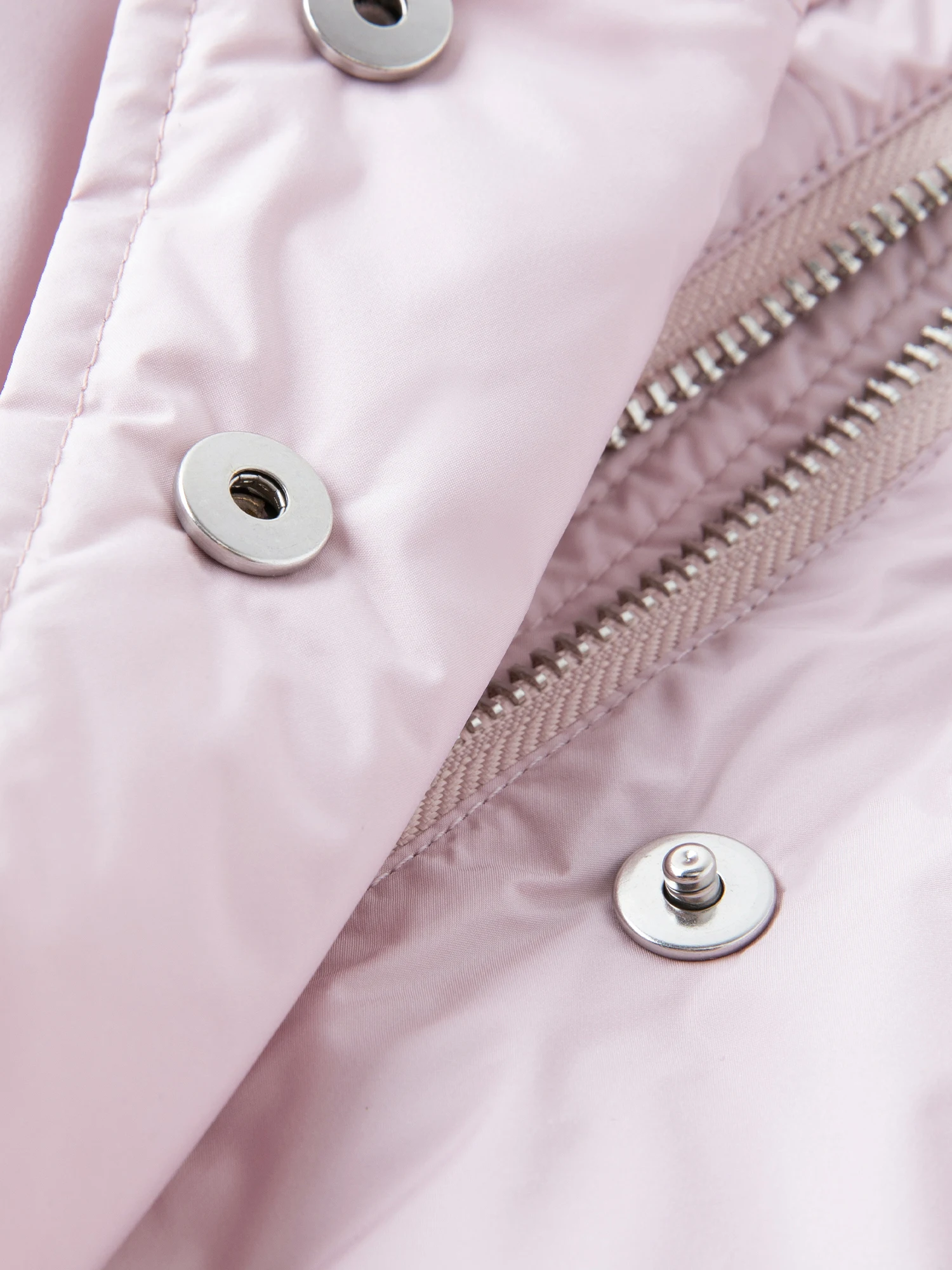 DUSHU Women Windproof Warm Pink Down Jacket with Elastic Hem 2026 Winter New Loose Fit Stylish Outerwear White Duck Down Filled
