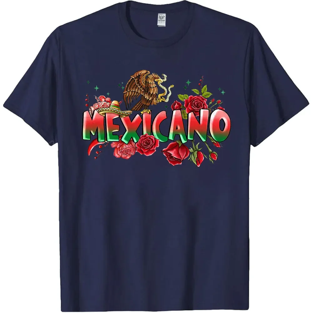 Mexican Independence Day Graphic T Shirts for Men Mexico Eagle Mexico Viva Mexico High Quality Cotton Unisex TShirt Men Clothing