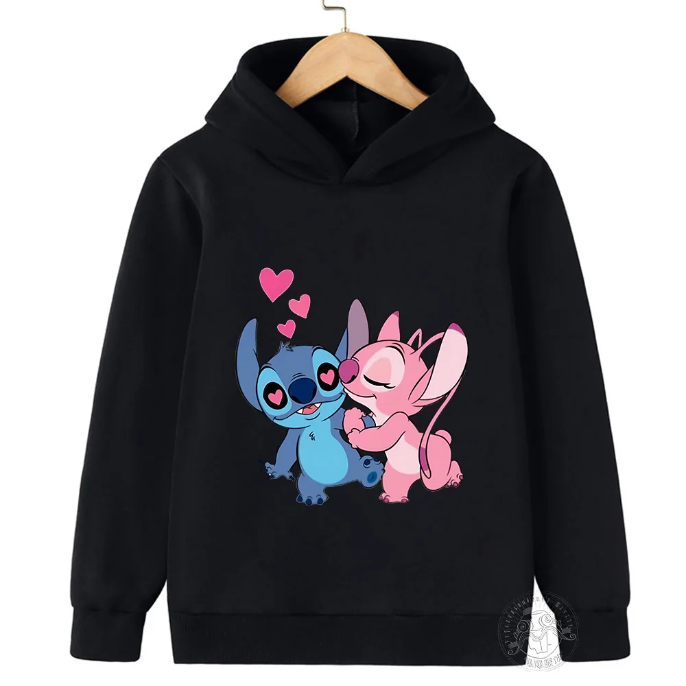 New Children\'s Cartoon Print Stitch Kawaii Fashion Comfortable Sweater Men\'s and Women\'s Sports Casual Shirt Multi color