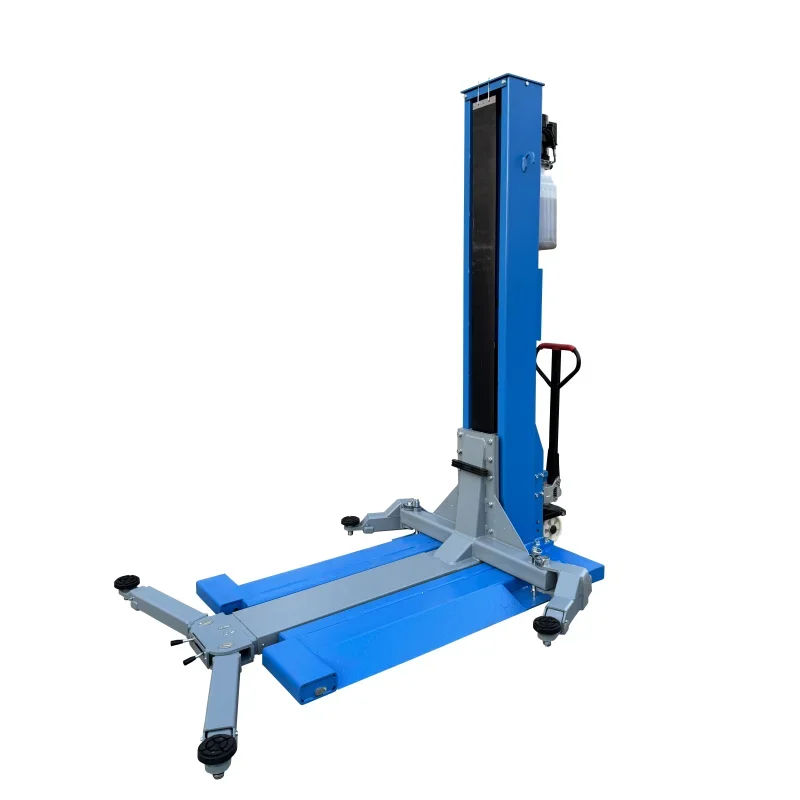 high quality single column automatic hoist can be customized color portable car lift, with electric hydraulic release device