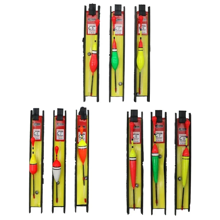 3pcs/lot Carp Fishing Line Bobber Group Float Fishing Hook Buoy Fish Floating Tiple Beginner Friendly Suit Accessories
