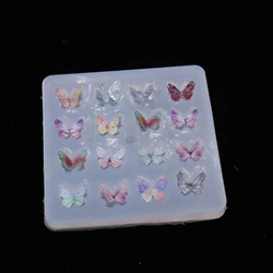 Mini for Butterfly Keychain Silicone Mold Little for Butterfly Hairpin Handmade Mold Jewelry for Home Decorations