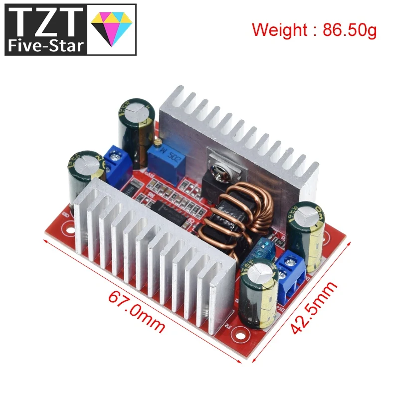 DC 400W 15A Step-up Boost Converter Constant Current Power Supply LED Driver 8.5-50V to 10-60V Voltage Charger Step Up Module