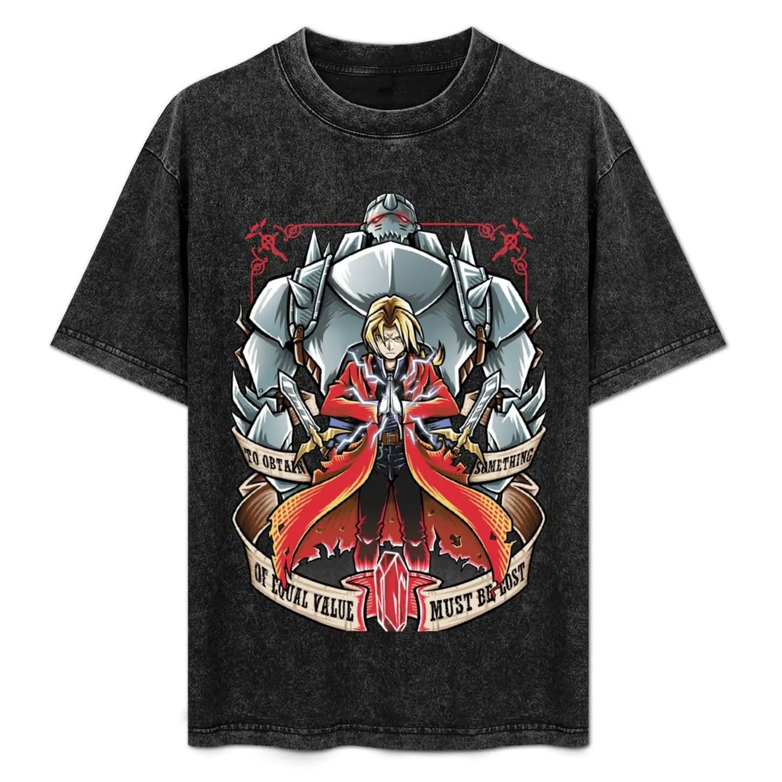 

Brotherhood - FullMetal Alchemist T-Shirt customs Aesthetic clothing rapper graphic tees mens t shirts
