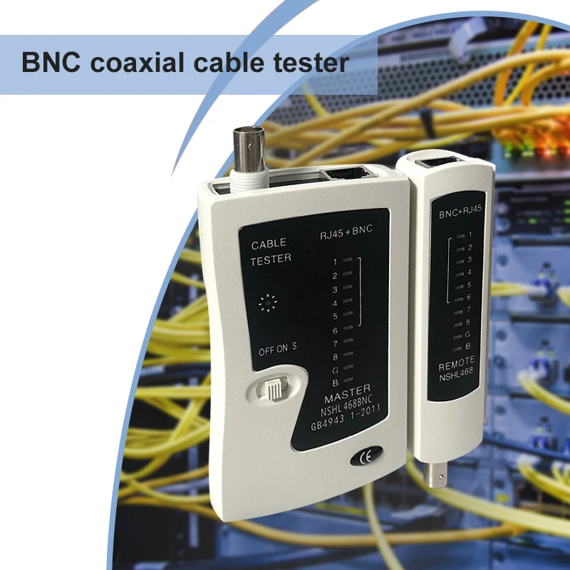 Bnc Coaxiale Rj45 Kabel Lan Tester Netwerk Tester Cat5 Cat 6 Cat7 Utp Netwerktool Reparatie Kit Test Op Afstand