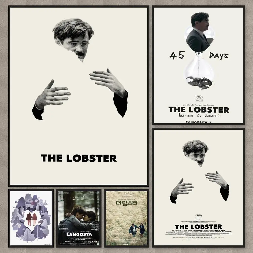 Moive The Lobster Poster Waterproof Sticky Wall Art Print For Bedroom Living Room Hallway Bar Home Decor