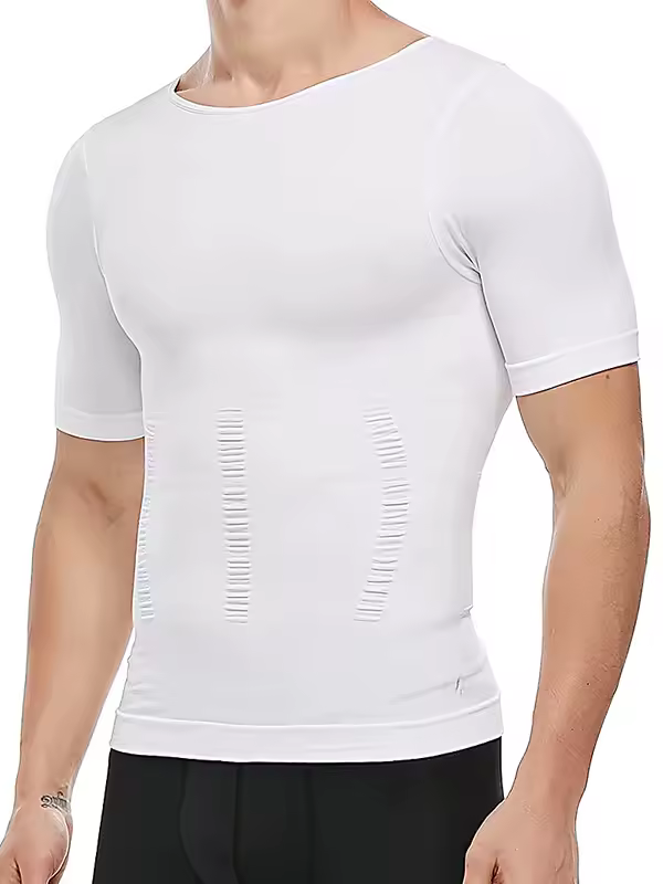 Mens Slimming Body Shaper Vest Shirt Abs Abdomen Slim Gym Workout Tummy Control Compression Tank Top Sleeveless Shapewear - Image 7