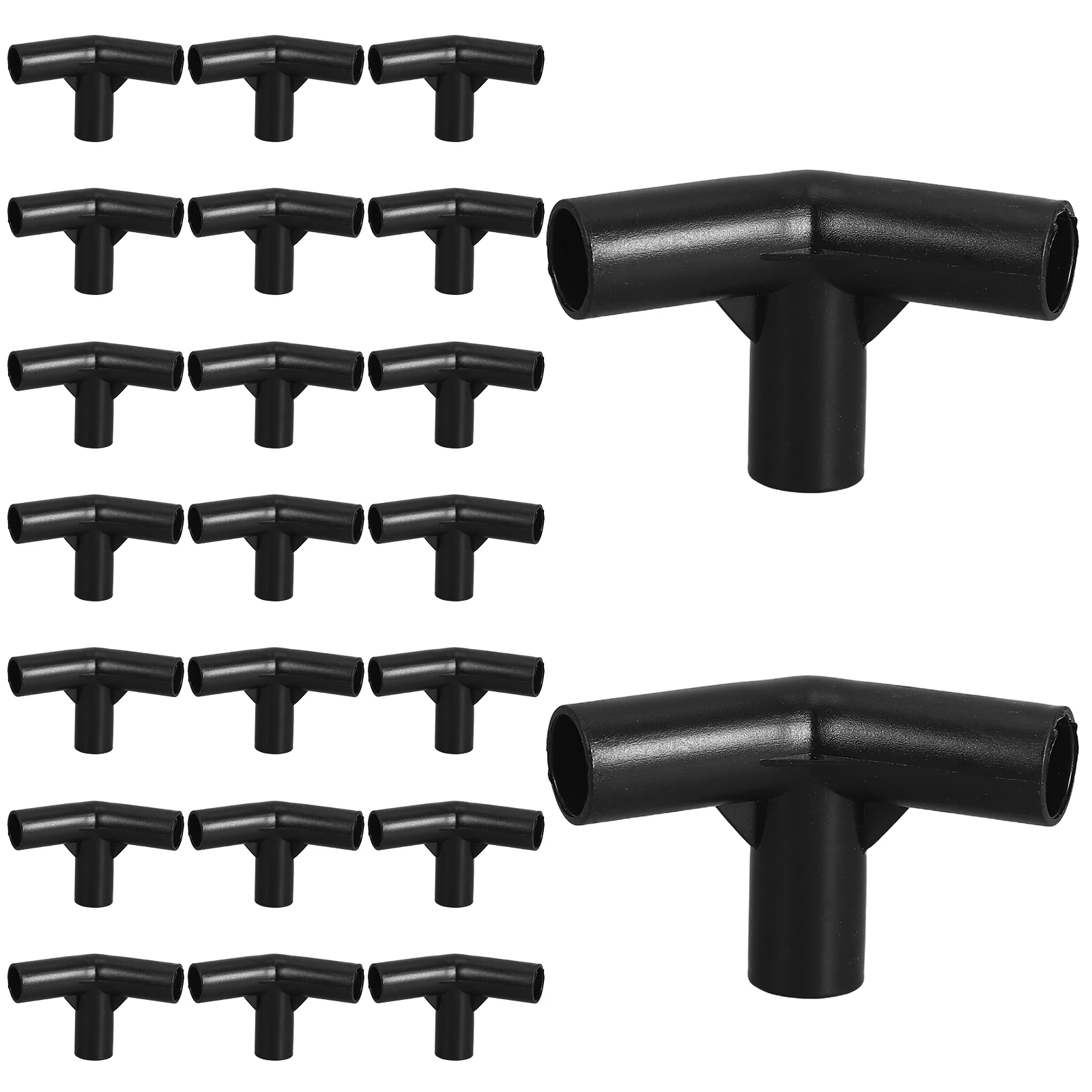 

20Pcs 135 Degree Tee Canopy Fitting 12mm Pipes Durable Plastic Tent Connectors Easy Setup Pipe Fittings PVC Pipe Connector