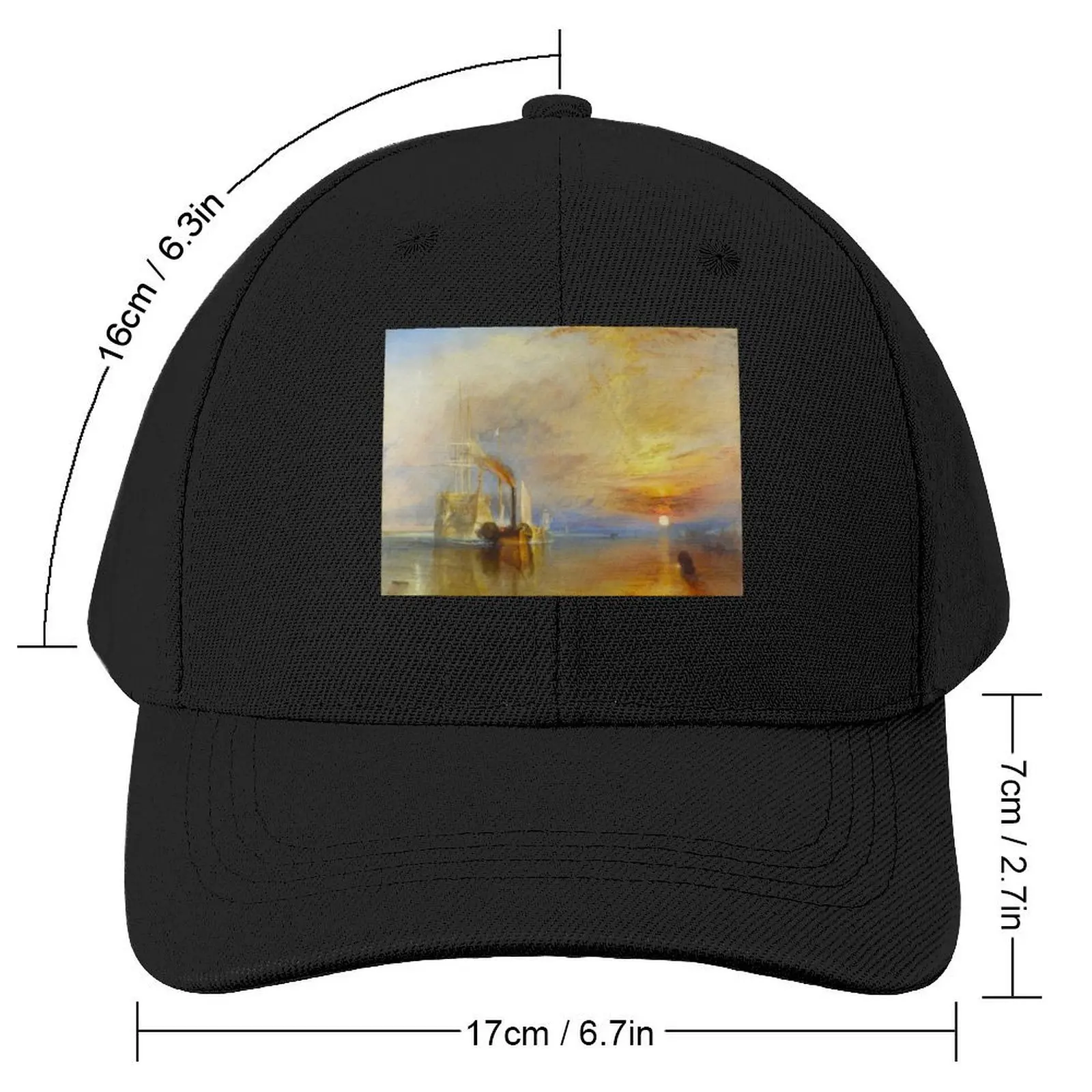 Joseph Mallord William Turner -The Fighting Temeraire Baseball Cap Horse Hat Men's Caps Women's