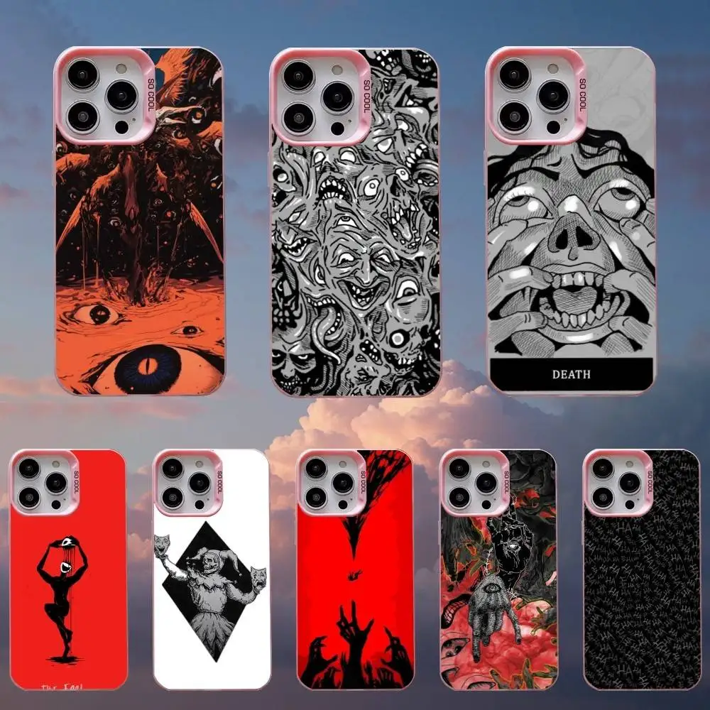 

Phasmophobia Art Phone Case For iPhone 16,15,14,13,12,11,Mini,Pro,SE,MAX Pink Matte Silicone Cover