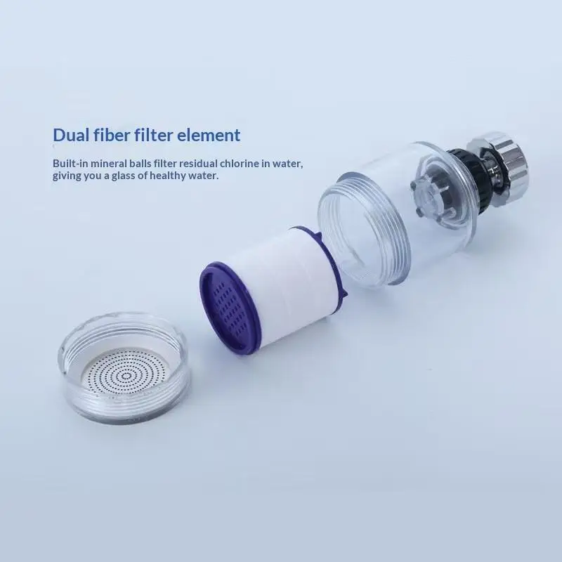 360 Rotating Water Purifier Filter Tap Universal For Kitchen Bathroom Shower Household Filter PP Cotton High Density
