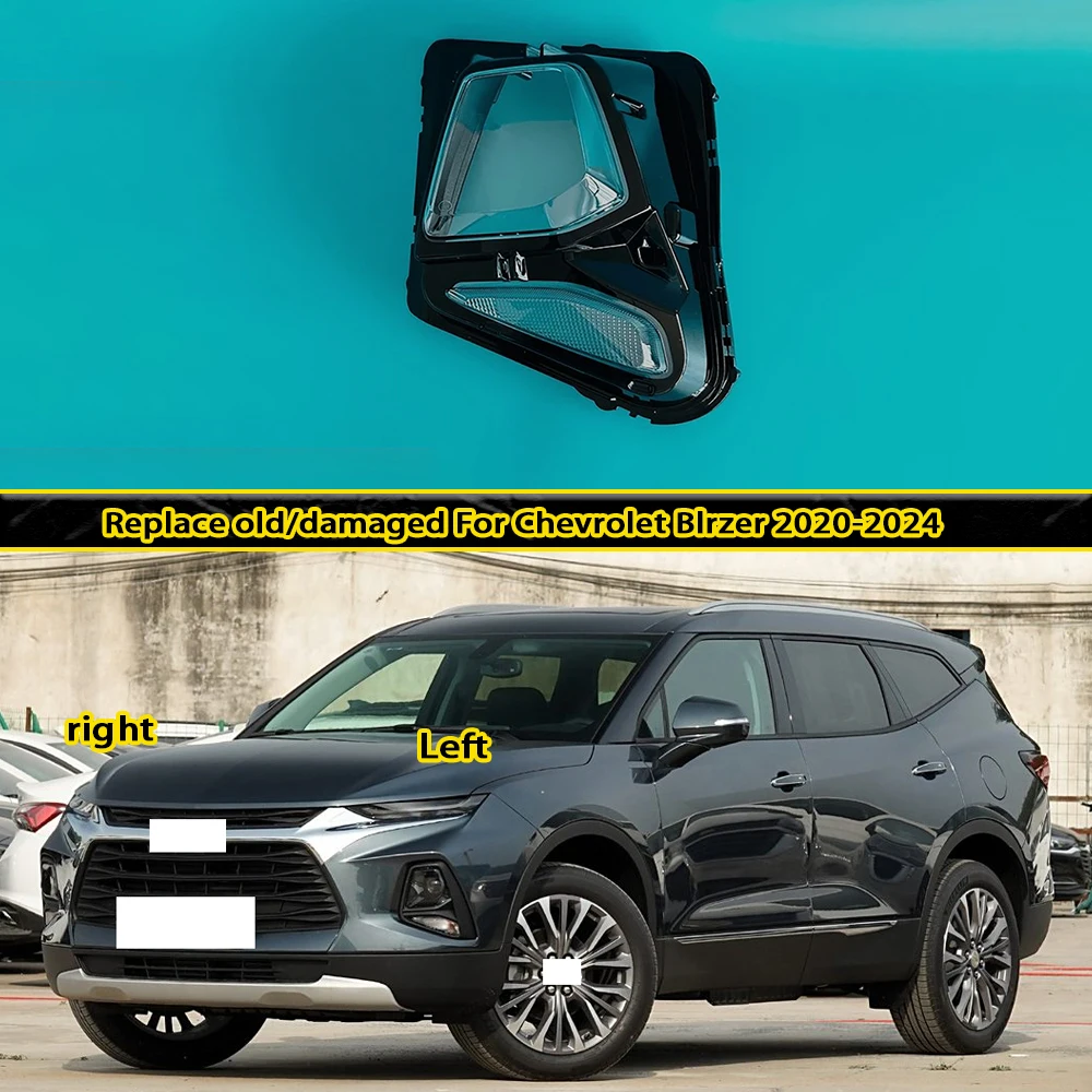

Transparent Lens Plexiglass Replace Original Lampshade For Chevrolet Blrzer 2020-2024 Headlamp Lamp Shell Headlight Cover