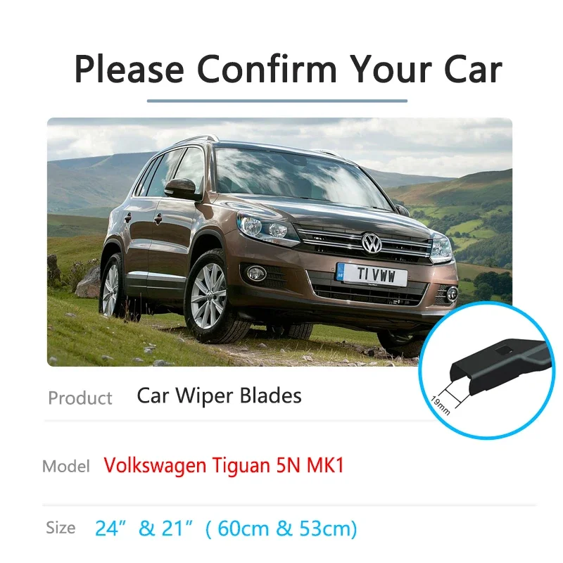 

For Volkswagen Tiguan 5N MK1 2007 2008 2009 2010 2011 2012 2013 2014 2015 2016 Windshield Car Accessories Car Front Wiper Blades