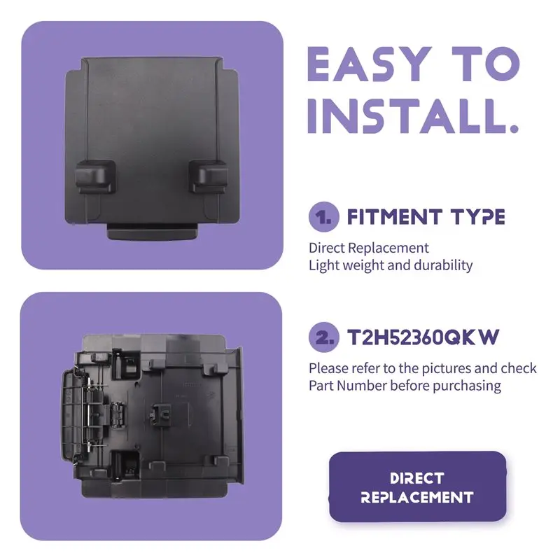 X39A-غطاء صندوق مسند الذراع المركزي للسيارة مع دبوس ومفتاح T2H52360QKW T2H523600KWV لسيارة جاكوار XFL F-PACE 2021-2024