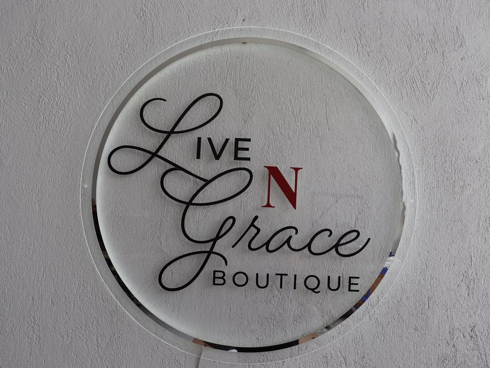 Classic Big Size Logo Sign for Shops Customized Acrylic with Gold/Silver Bright Design