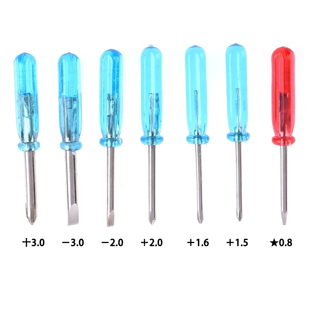 7Pcs/Set Small Screwdriver Mini Screw Driver Star Slotted Cross Screwdriver Repair Tool For Disassemble Toys And Small Items