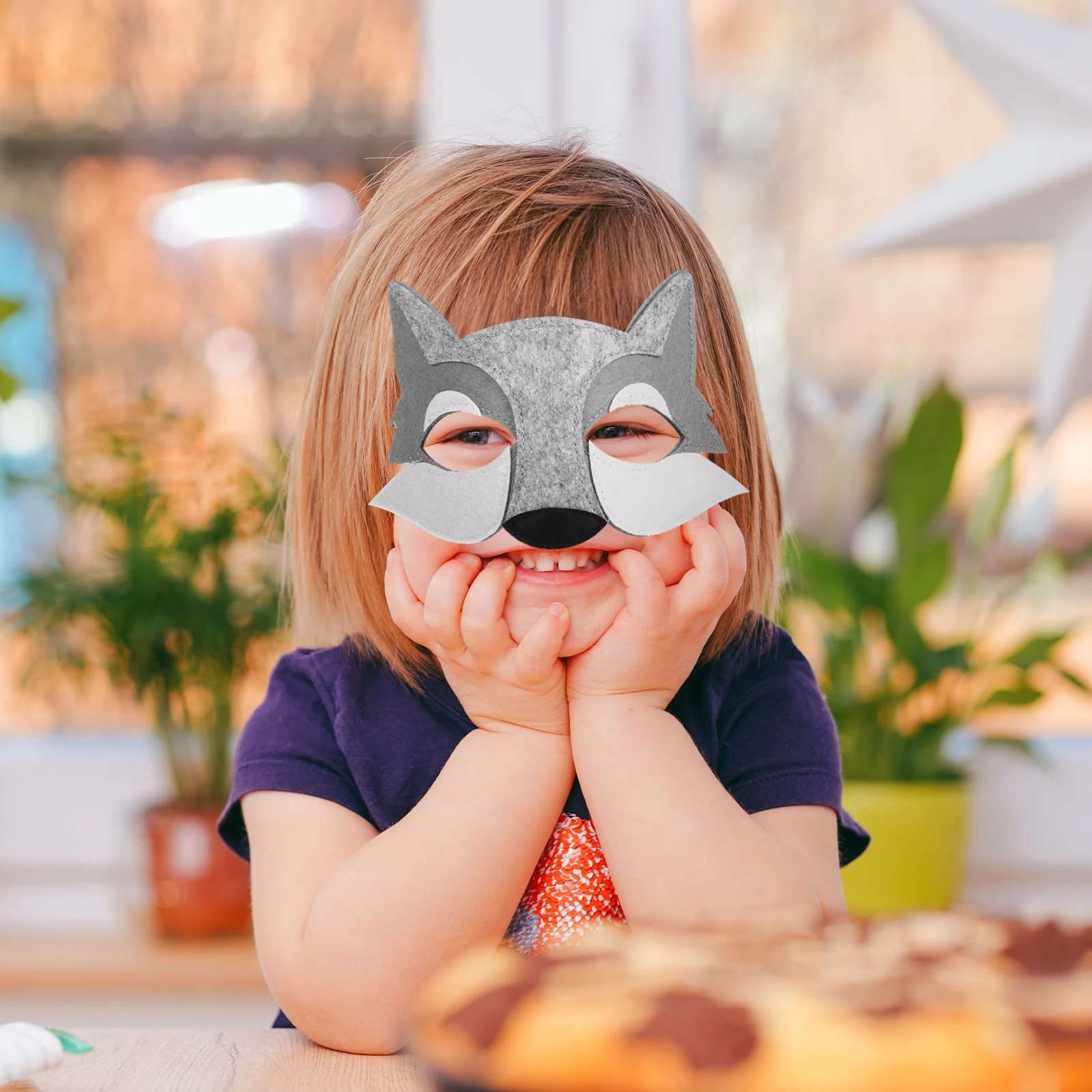 

Wolf Head Mask Cosplay Costume Accessory Halloween Grey Animal Masks Man Lightweight Comfortable Realistic Wolf Mask Masquerade