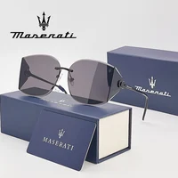 MASERATI Gafas de sol de lujo Gafas de sol de nailon UV400 Gafas de sol para conducir Ciclismo Playa al aire libre para hombres Mujeres Diseño de moda 20492