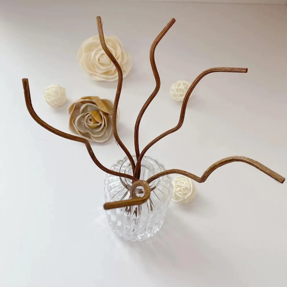 20 قطعة عصا الناشر الروطان عصا متموجة الروطان القصب العطر الناشر عبوة العصي استبدال لمكتب ديكور المنزل #3