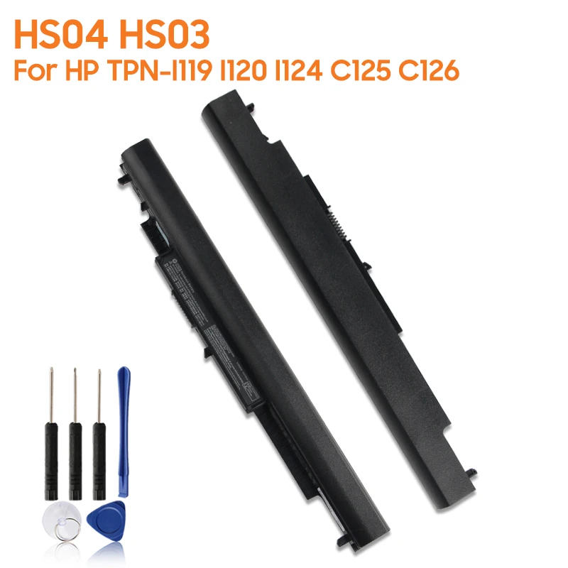 

Replacement Battery HS04 HS03 For TPN-I119 I120 W121 I124 C125 C126 HSTNN-LB6V HSTNN-DB7J 807612-831 HSTNN-LB6U 2670mAh