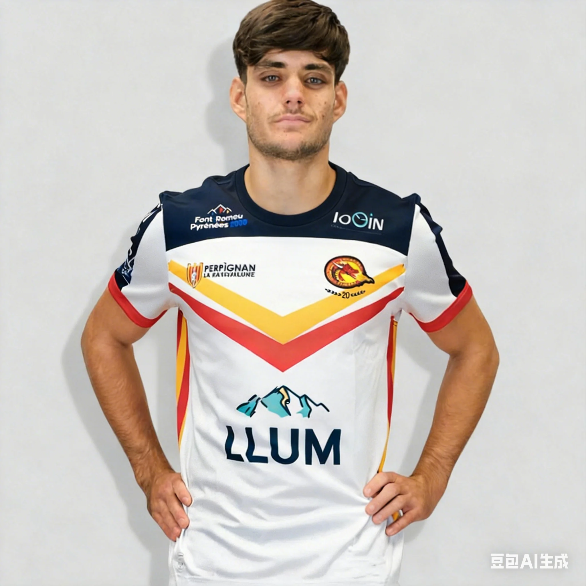 

Новинка 2026 года: Мужская футболка для регби England New Arrival Dragons Catalans, британская повседневная быстросохнущая футболка для серфинга и пляжа