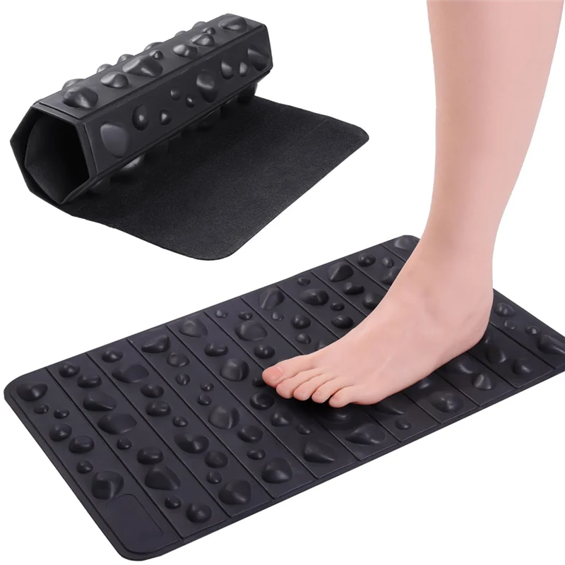 AB39-Tappeto massaggiatore per piedi pieghevole Punti di digitopressione, cuscinetto a pressione per piedi, per alleviare l'affaticamento delle gambe negli uffici