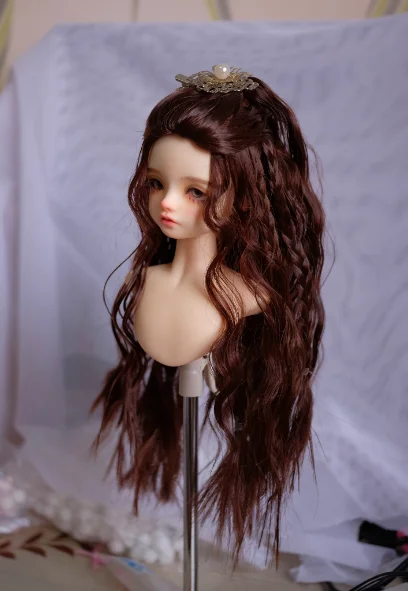 D04-A2041-1 children handmade toy 1/3 1/4 uncle Doll BJD/SD Accessories wig Half tab high horsetail  hair 1pcs