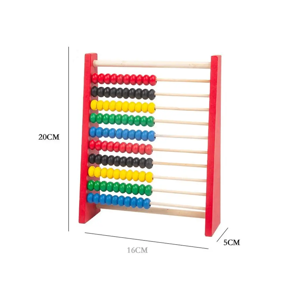 Brinquedo infantil para aprendizagem precoce de matemática, coordenação mão-olho, brinquedo de contagem, cálculo de contas, aprendizagem educacional, ábaco de madeira