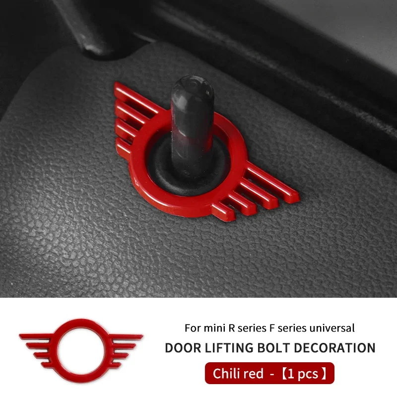 Pin de cerradura de puerta de coche de Metal, emblema de ala, insignia, cubierta de calcomanía para Mini Cooper S JCW F54 F55 F56 F60 R55 R56 R60 Countryman